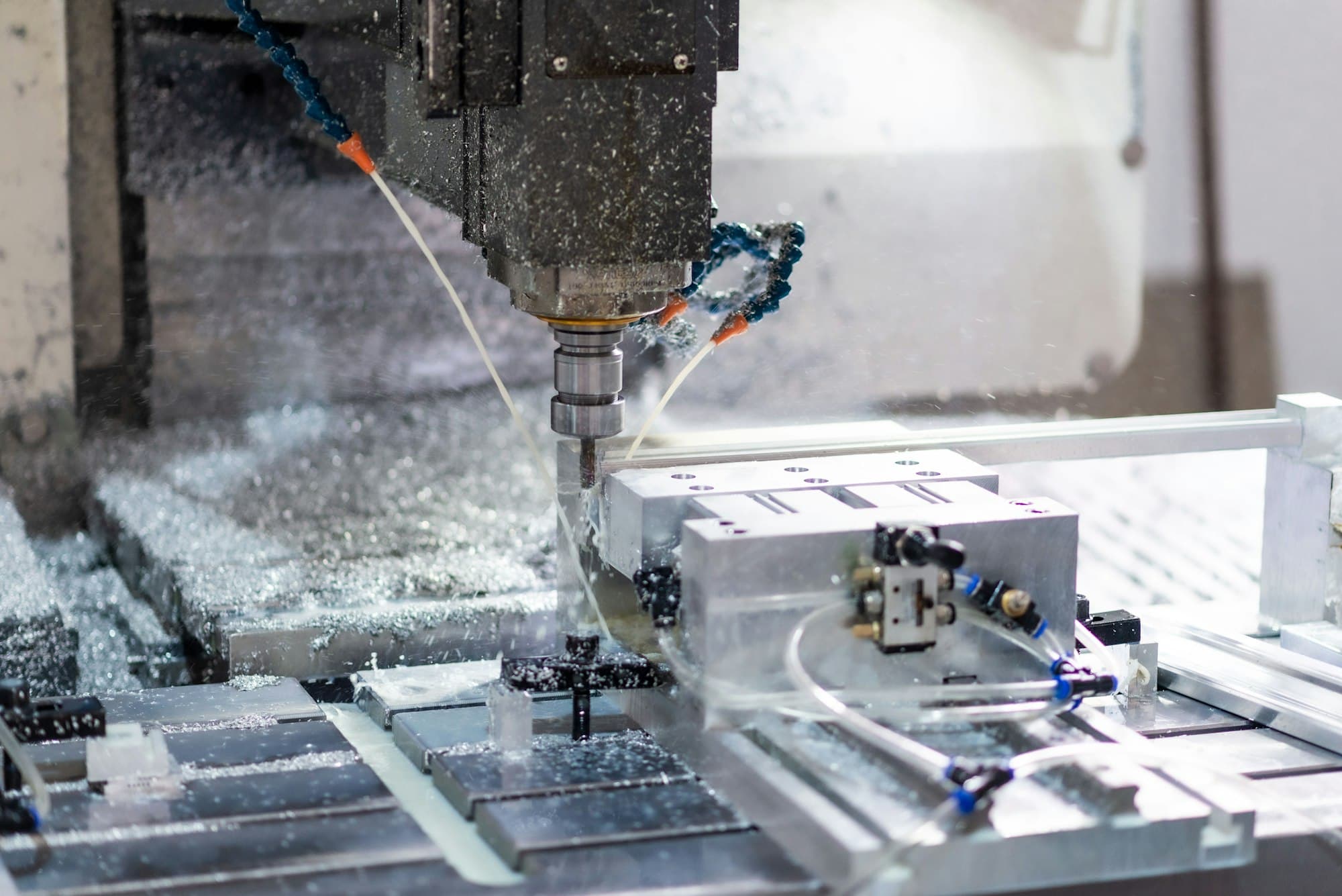 Precision CNC machining of an engineered metal component